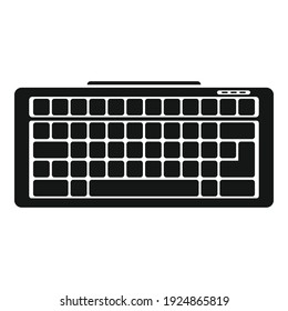 Device keyboard icon. Simple illustration of device keyboard vector icon for web design isolated on white background