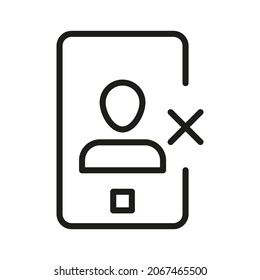 Device line icon. Vector symbol on white background. For Web and APP