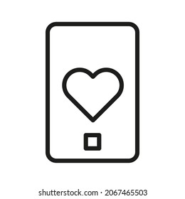 Device line icon. Vector symbol on white background. For Web and APP