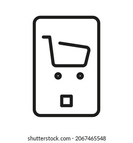 Device line icon. Vector symbol on white background. For Web and APP