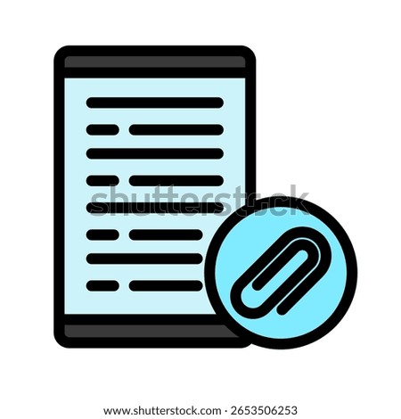 Device Link outline color, mini illustration icon. use for modern concept, print, UI, UX kit, web and app development. Vector related to remote working, work from home.