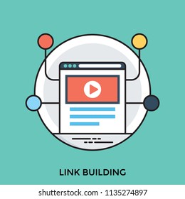 
A device with links representing link building
