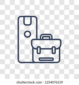 Device manager icon. Trendy linear Device manager logo concept on transparent background from hardware collection