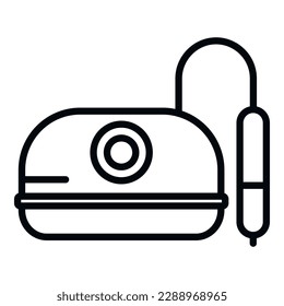 Device manicure icon outline vector. Cosmetic care. Salon spa