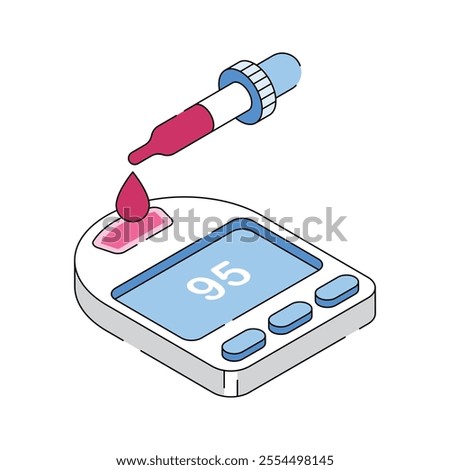 A device for measuring blood sugar levels in diabetic patients