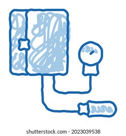 device for measuring pressure tonometer icon vector outline illustration