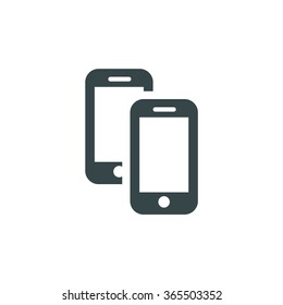 Device Mobile Icons: smart phone. Vector illustration of responsive web design.
