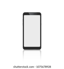 Device Mockup smartfone, new phone vector drawing isolated on white background