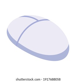 device mouse gadget technology icon isometric style vector illustration