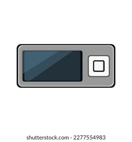 device mp3 player cartoon. device mp3 player sign. isolated symbol vector illustration
