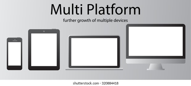 device for multi-platform software mock up vector