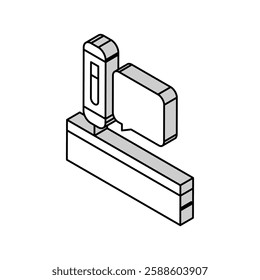 device for ph soil testing isometric icon vector. device for ph soil testing sign. isolated symbol illustration