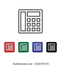 Device, phone, static vector icon. Element of phone for mobile concept and web apps illustration. Thin line icon for website design and development. Vector icon