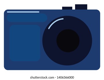 It is a device for recording visual images in the form of photographs, film, or video signals., vector, color drawing or illustration. 