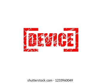 Device red stamp