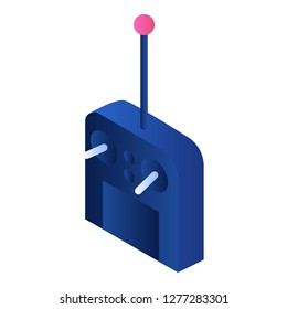 Device remote joystick icon. Isometric of device remote joystick vector icon for web design isolated on white background