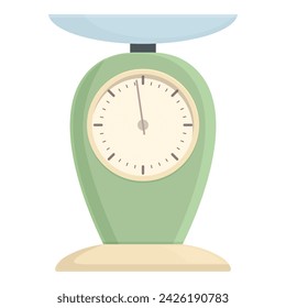 Device scales icon cartoon vector. Cooking chef equal. Digital measure