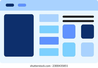 device screen icons, web, graphics, technology colored