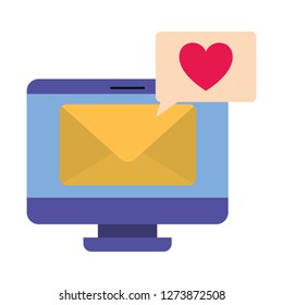 device screen with letter isolated icon