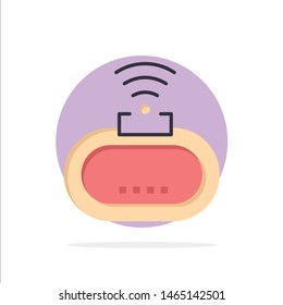 Device, Security, Wifi, Signal Abstract Circle Background Flat color Icon. Vector Icon Template background