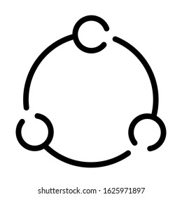 device share circle icon vector