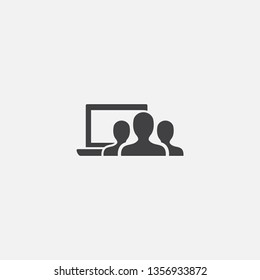 device sharing Glyph icon. Simple sign illustration. device sharing symbol design. Can be used for web, print and mobile