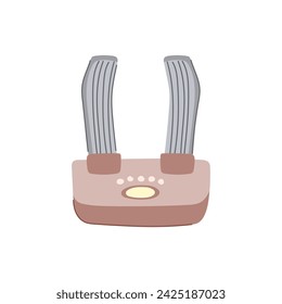 device shoe dryer electric cartoon. wire sneakers, appliance basket, equipment housekeeping device shoe dryer electric sign. isolated symbol vector illustration