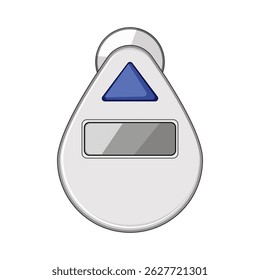 device shower timer cartoon. digital countdown, alert reminder, sustainable smart device shower timer sign. isolated symbol vector illustration