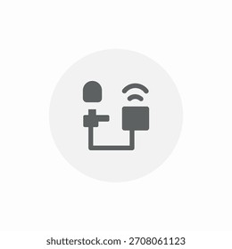 Vector de signo de icono de señal de dispositivo