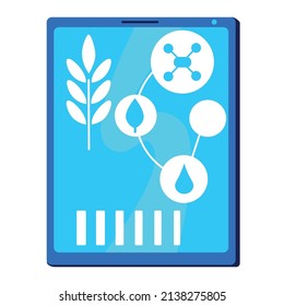 Device for smart farming semi flat color vector object. Full sized item on white. Automatic control and monitoring systems simple cartoon style illustration for web graphic design and animation