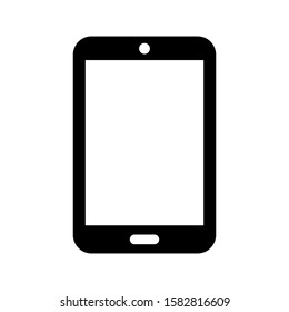 Device, tablet icon design template, glyph style, flat vector