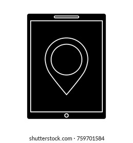 device technology tablet computer pin map navigation