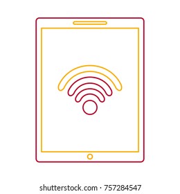 device technology tablet computer wifi internet symbol