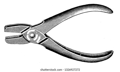 A device that helps in opening or closing of a passage to let things through or to prevent passage, vintage engraved line art illustration. Bicycle Accessories - 1900