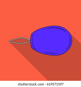 Device for threading the needle.Sewing or tailoring tools kit single icon in flat style vector symbol stock illustration.