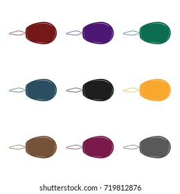 Device for threading the needle.Sewing or tailoring tools kit single icon in black style vector symbol stock illustration.