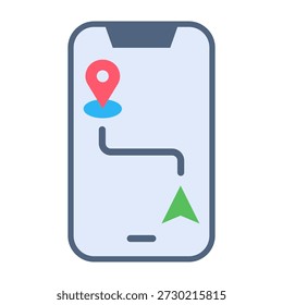 Device Tracking Icon Flat Design Vector Illustration
