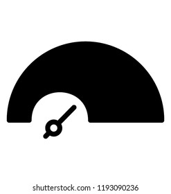 A device used to indicate speed denoting speed indicator icon 