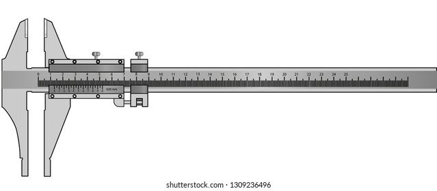 A device used to measure the distance between two opposite sides of an object