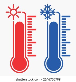 a device used for measuring temperature, especially of the air or in a person's body