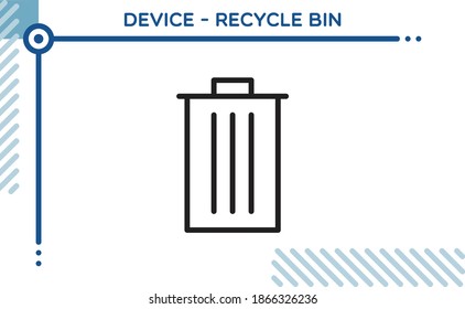 Device Vector Icon Recycle Bin
