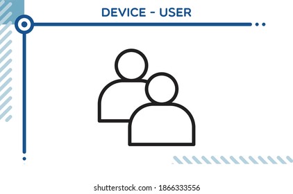 Device Vector Icon User Profile
