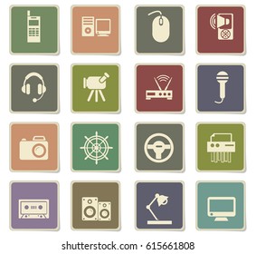 device vector icons for user interface design