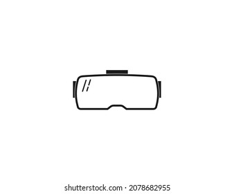 Device, virtual reality, vr icon. Vector illustration. Flat design.