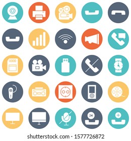 
Devices Circular Vector icons Set fully editable

