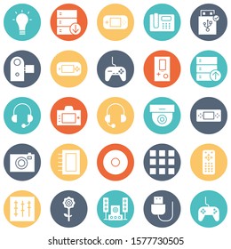 
Devices Circular Vector icons Set fully editable

