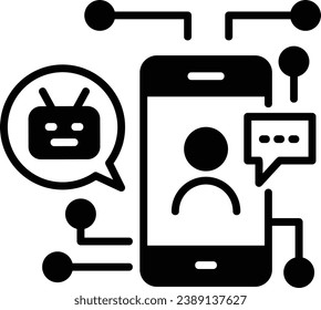 Devices Controlling through Speech and human gesture Both App concept vector icon design, predictive modeling or adaptive control symbol, artificial intelligence sign neural circuit stock illustration