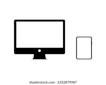 Devices and Electronics related icons. Computers and tablet vector  icon set.Eps 10