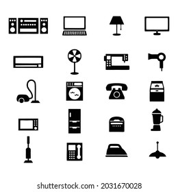 Devices and Electronics related icons. Editable Stroke. Pixel Perfect. For Mobile and Web