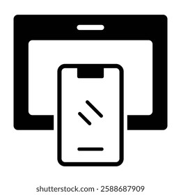 Devices Glyph Icon Design For Personal And Commercial Use